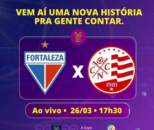 SBT Nordeste transmite jogão entre Fortaleza e Náutico, neste sábado (26)