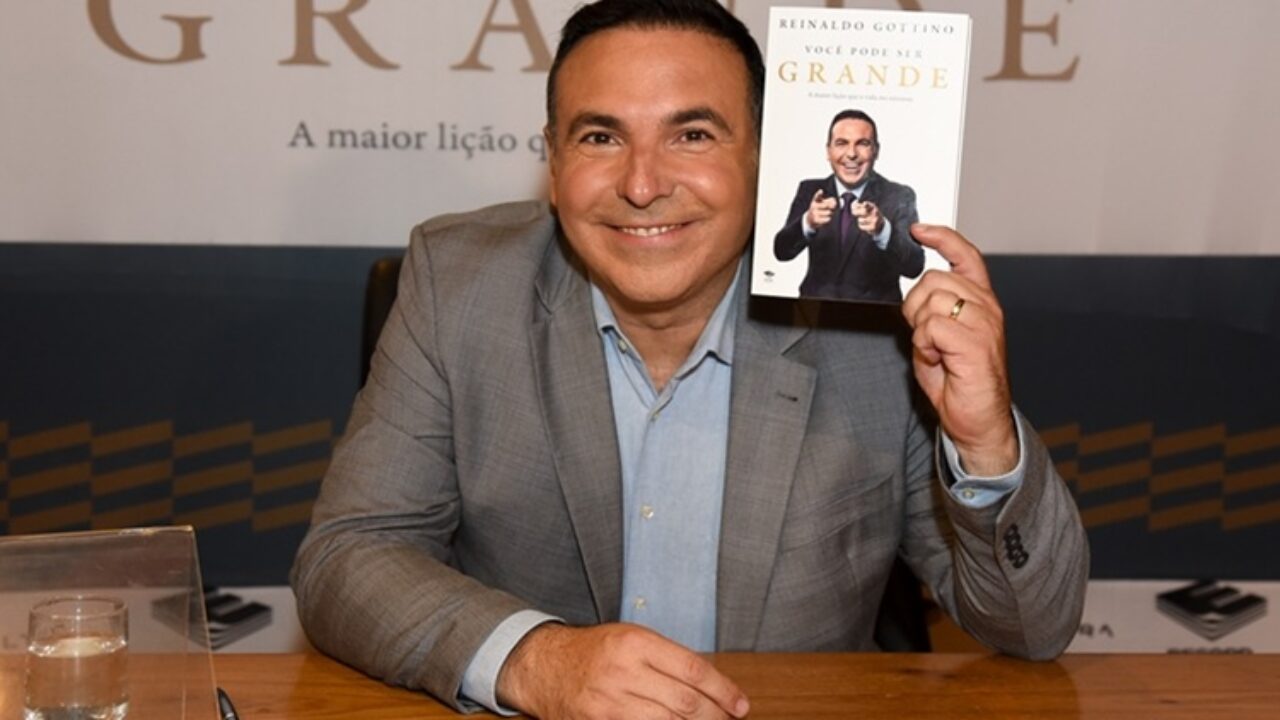 Apresentador Reinaldo Gottino lança o livro "Você Pode Ser Grande"