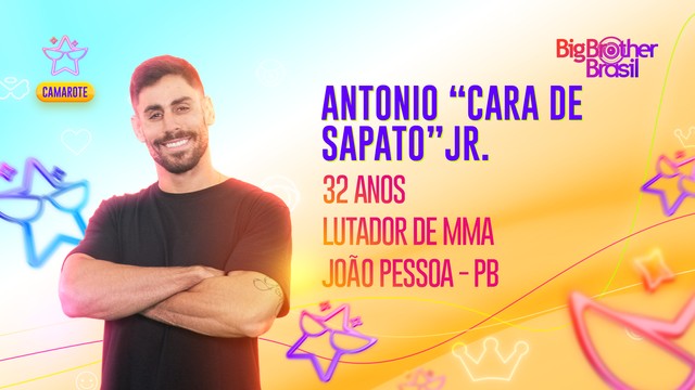 CAMAROTE: Conheça Antonio ‘Cara de Sapato’ Jr, participante do BBB23