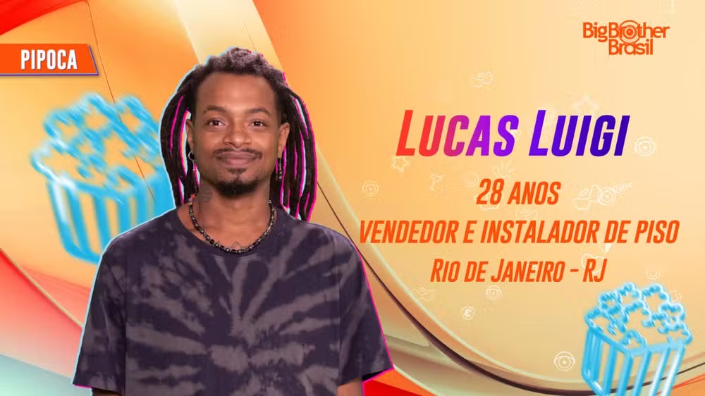 Conheça Lucas Luigi participante Pipoca do BBB24