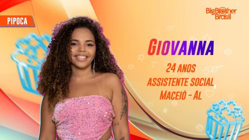 Conheça Giovanna participante Pipoca do BBB24