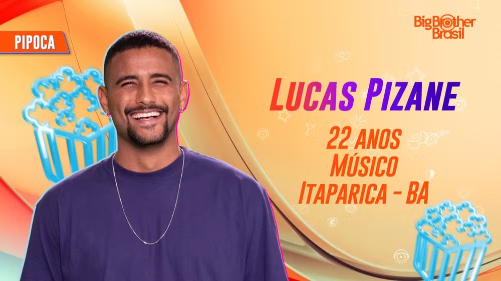 Conheça Lucas Pizane participante Pipoca do BBB24