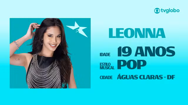 Conheça Leonna, candidata do Estrelas da Casa 2026 que começou a cantar aos 11 anos