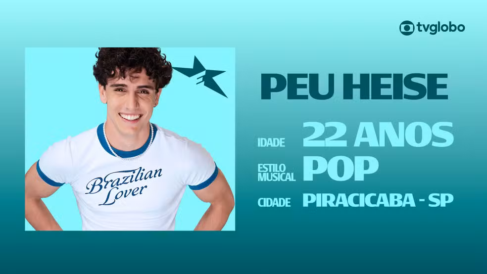 Conheça Peu Heise, candidato do Estrelas da Casa 2026