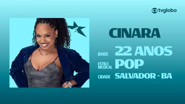 Conheça Cinara, candidata do Estrelas da Casa 2026 que se destaca na nova cena musical de Salvador
