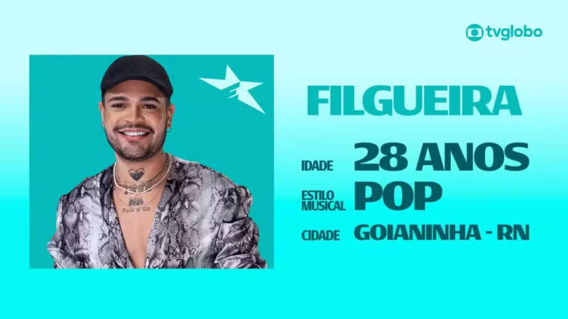Conheça Filgueira, candidato do Estrelas da Casa 2026 que compõe em três idiomas