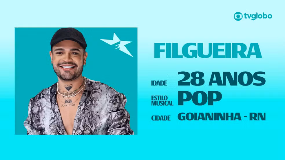 Conheça Filgueira, candidato do Estrelas da Casa 2026 que compõe em três idiomas