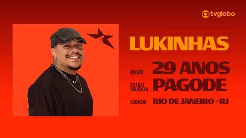 Conheça Lukinhas, candidato do Estrelas da Casa 2026 que já cantou para mais de 10 mil pessoas