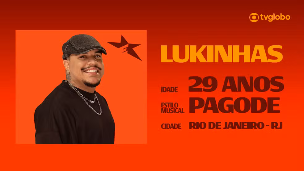 Conheça Lukinhas, candidato do Estrelas da Casa 2026 que já cantou para mais de 10 mil pessoas