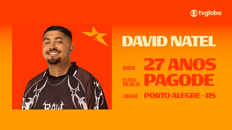 Conheça David Natel, candidato do Estrelas da Casa 2026 que concilia música e barbearia