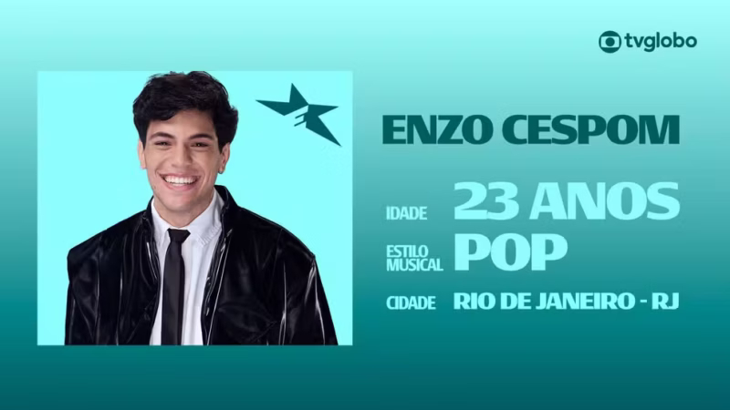 Conheça Enzo Cespom, candidato do Estrelas da Casa 2026