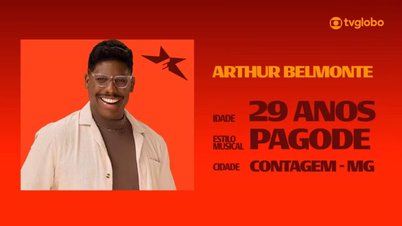 Conheça Arthur Belmonte, candidato do Estrelas da Casa 2026